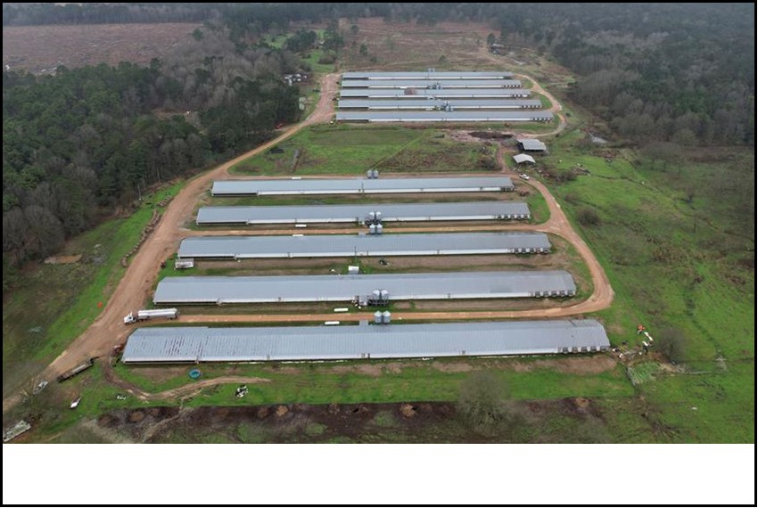 77.81 Acres With 10 Broiler Houses in Lawrence County in Jayess, MS
