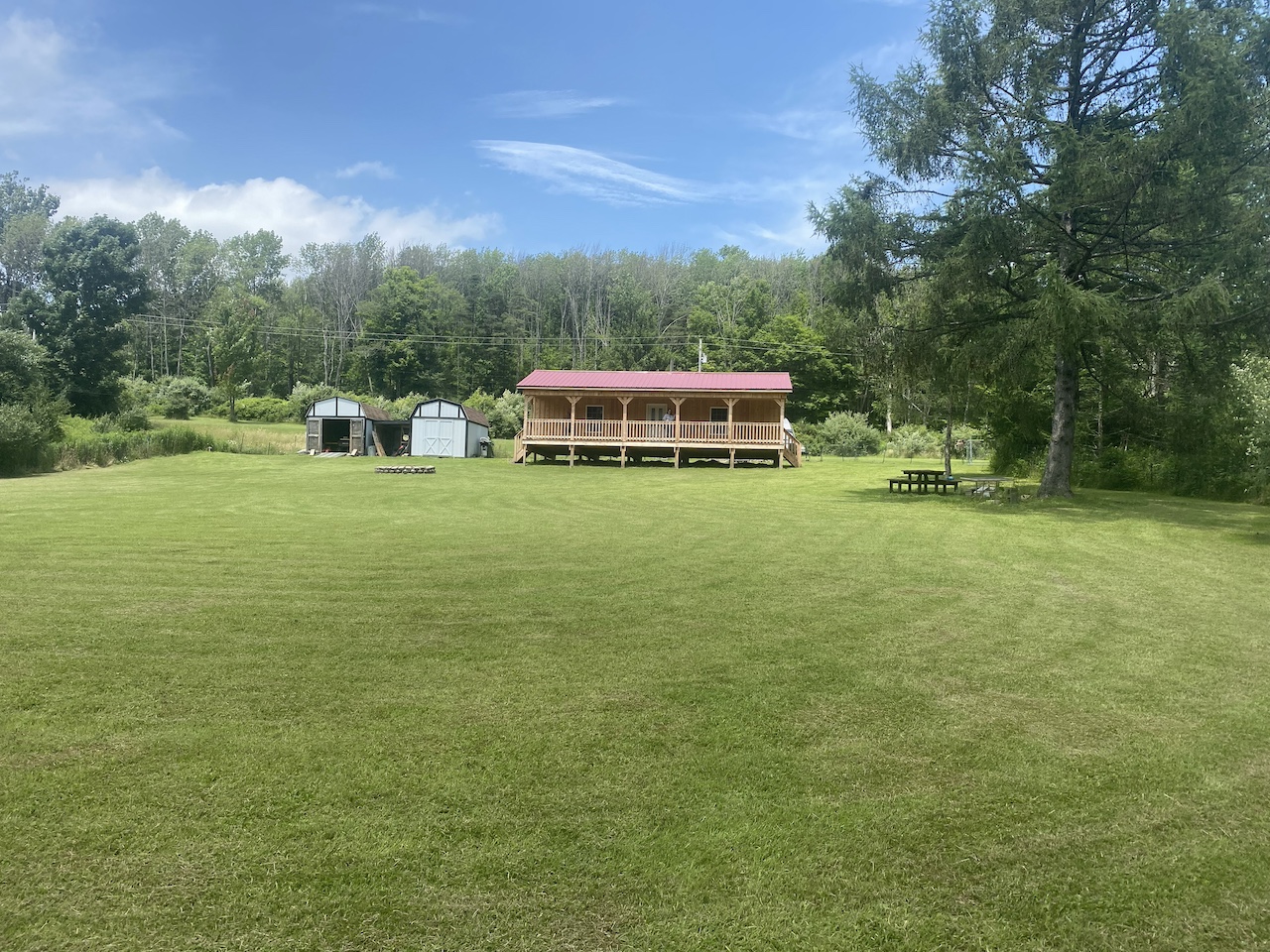 Cabin with Travel Trailer on 10 acres of Hunting Land in Cuba NY 8743 Beebe Hill Rd