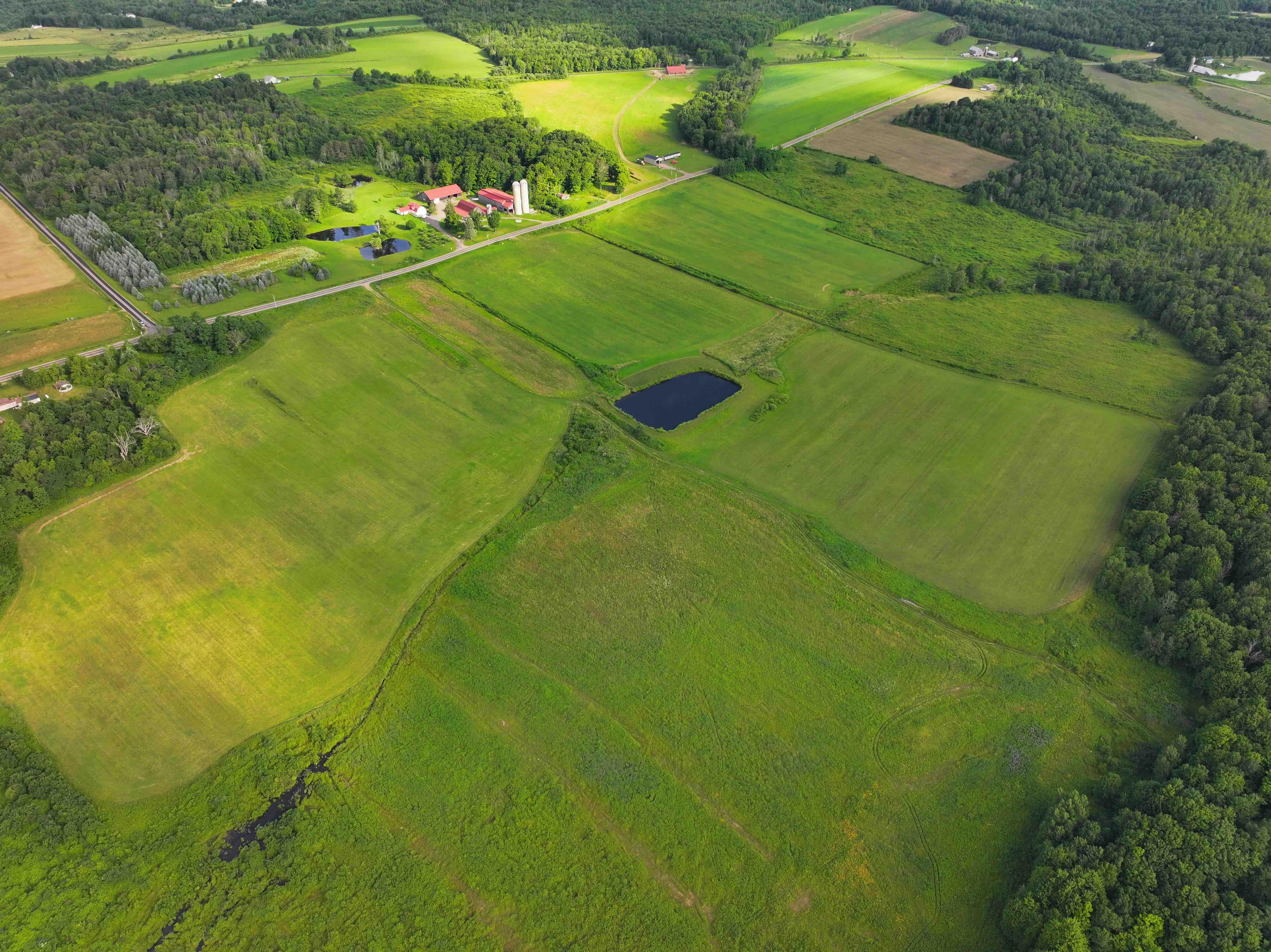 252 acre Farm with House, Barns, Gas Wells and Ponds in Dewittville NY 7057 Beech Hill Rd