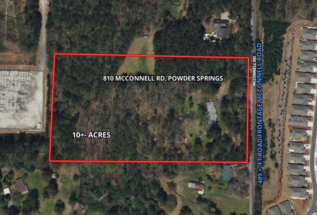 Land for Sale 810 McConnell Road, Powder Springs, GA 30127 10 acres
